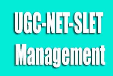 UGC-NET-SLET Management