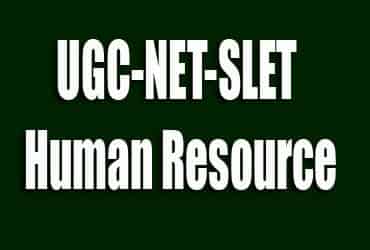 UGC-NET-SLET Human Resource